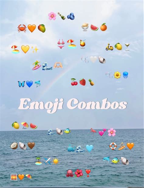 beach emoji combos